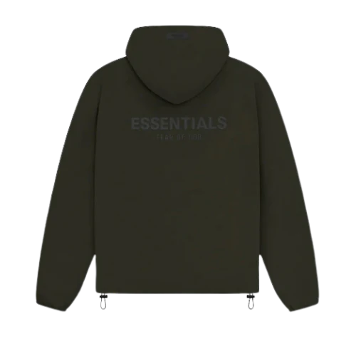 Fear of God Essentials SS23 Full Zip Jacket Off Black | TheSneakerWay