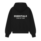 Fear of God Essentials SS25 Jet Black Hoodie | TheSneakerWay