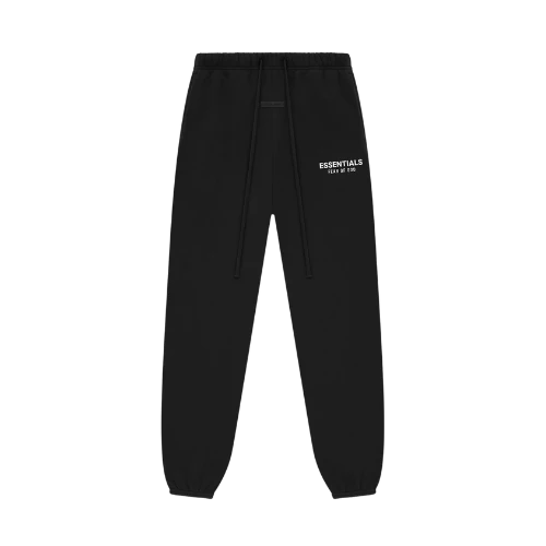 Fear of God Essentials SS25 Jet Black Lange Broek