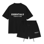 Fear of God Essentials SS25 Jet Black Summer Set | TheSneakerWay