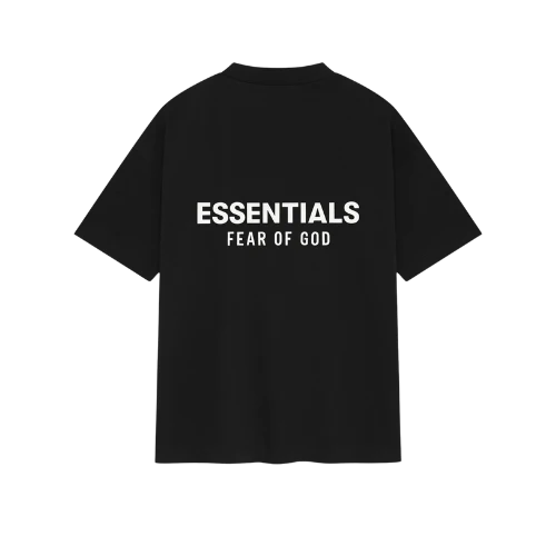 Fear of God Essentials SS25 Jet Black T-shirt | TheSneakerWay