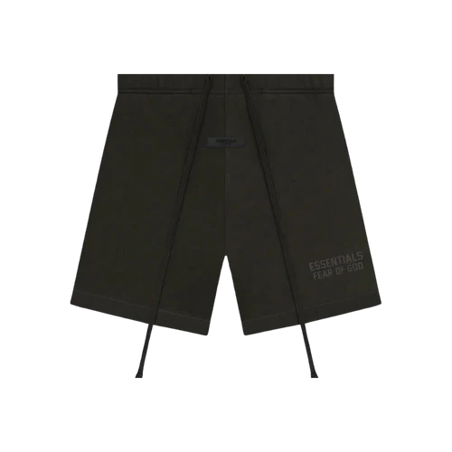 Fear of God Essentials Off Black Korte Broek | TheSneakerWay