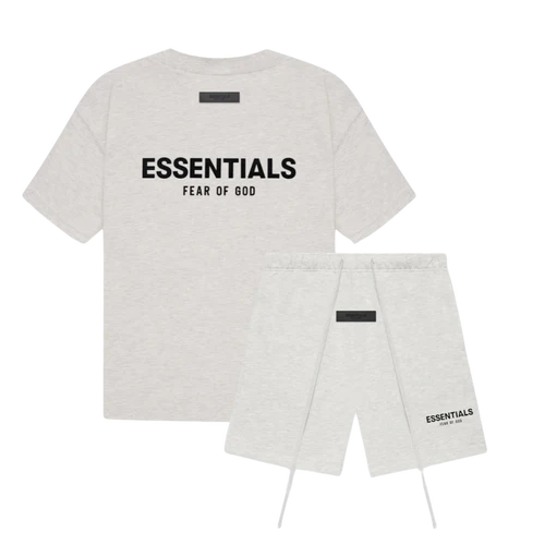 Fear of God Essentials Light Oatmeal Summer set | TheSneakerWay