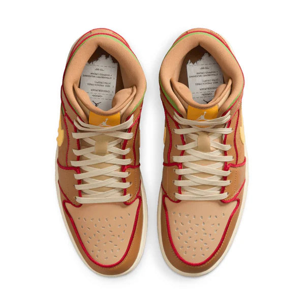 Jordan 1 Mid SE Cheeseburger (IB7403-224) | TheSneakerWay