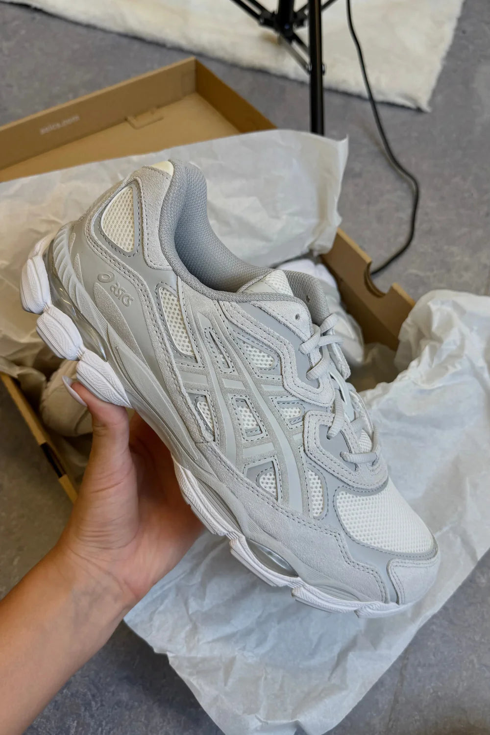 ASICS Gel-NYC Cream Cloud Grey (1203A663-101) | TheSneakerWay