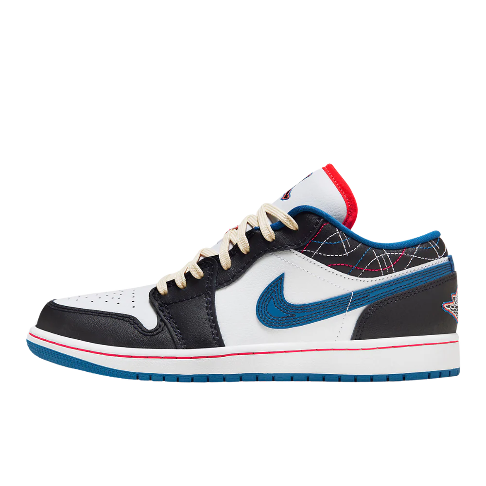 Jordan 1 Low SE Industrial Blue Sashiko (FV3622-141) | TheSneakerWay