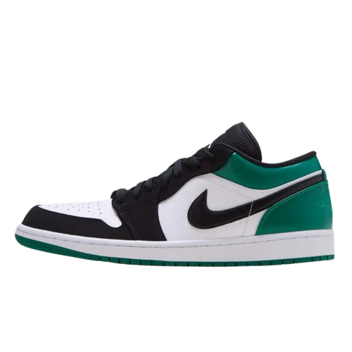 Jordan 1 Low White Black Mystic Green