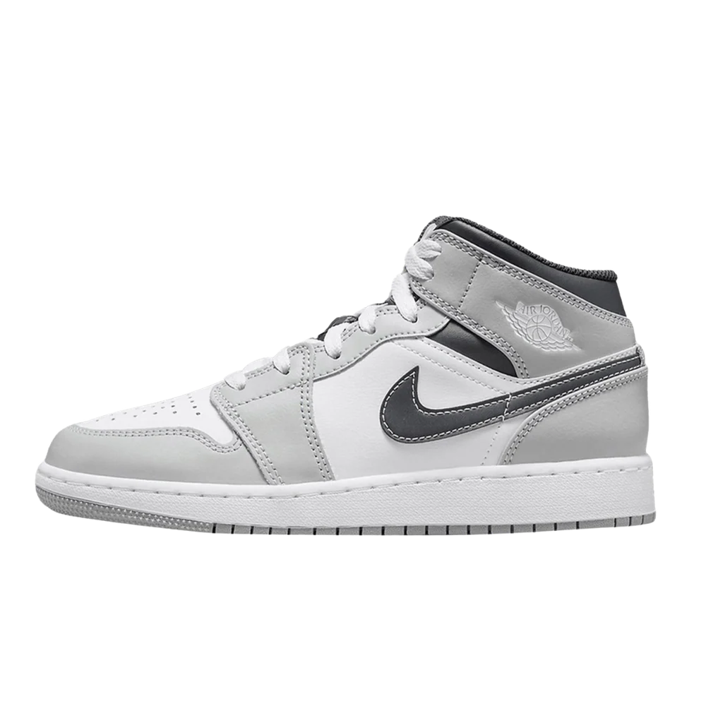 Jordan 1 Mid Light Smoke Grey (GS)