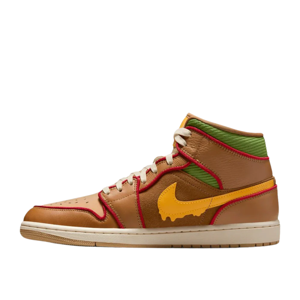 Jordan 1 Mid SE Cheeseburger