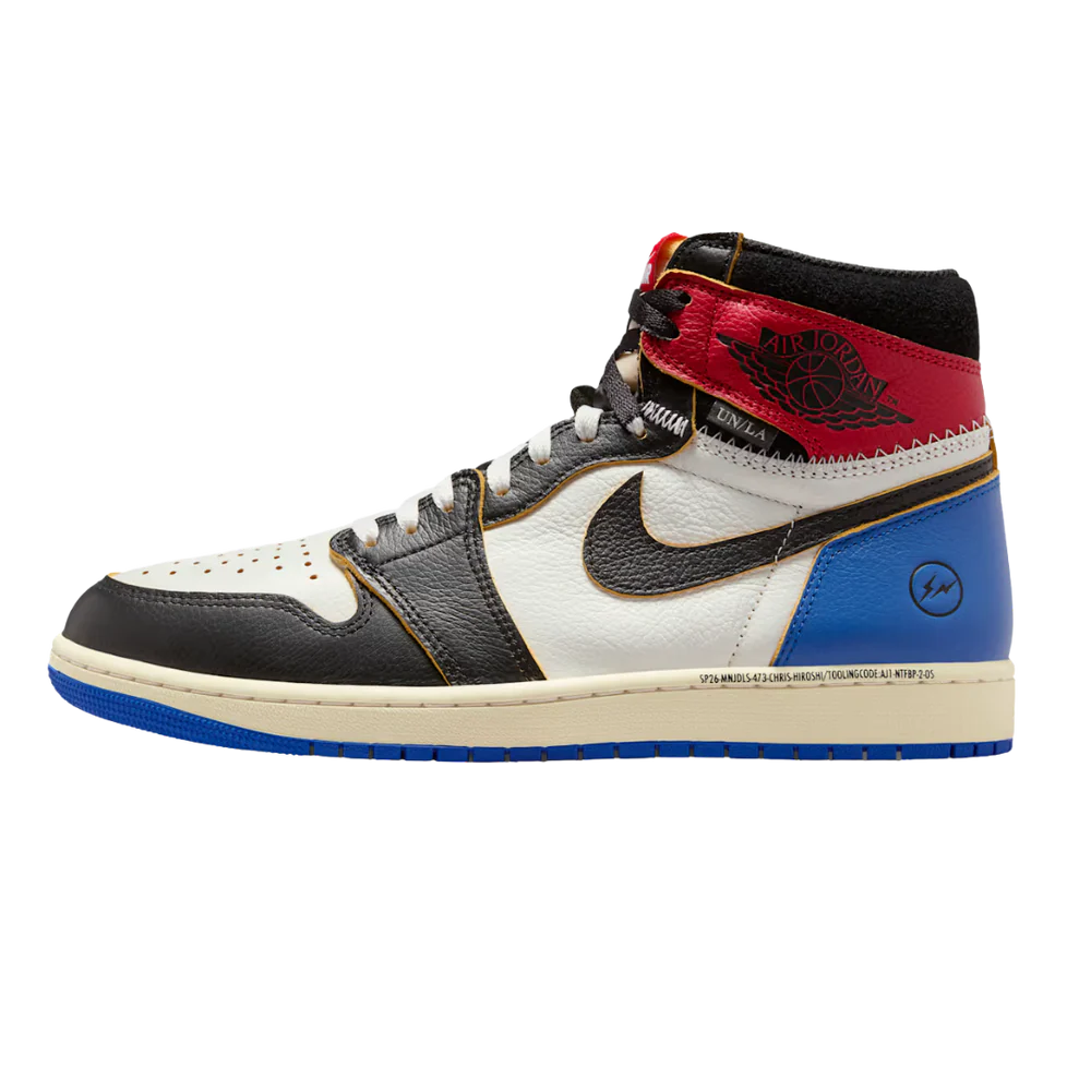 Jordan 1 Retro High OG SP Fragment x Union LA Varsity Red Sport Royal (IO7847-002) | TheSneakerWay