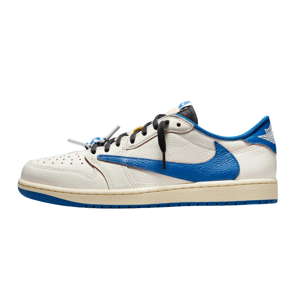 Jordan 1 Retro Low OG SP Fragment x Travis Scott Sail Military Blue (DM7866-104) | TheSneakerWay