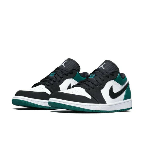 Jordan 1 Low White Black Mystic Green (553558-113) | TheSneakerWay