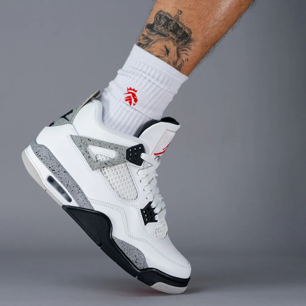 Jordan 4 Retro White Cement (2025) (GS) (IB4171-100) | TheSneakerWay