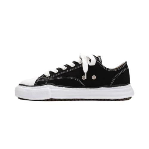 Maison Mihara Yasuhiro Peterson OG Sole Canvas Low Black (A01FW702-BLK) | TheSneakerWay