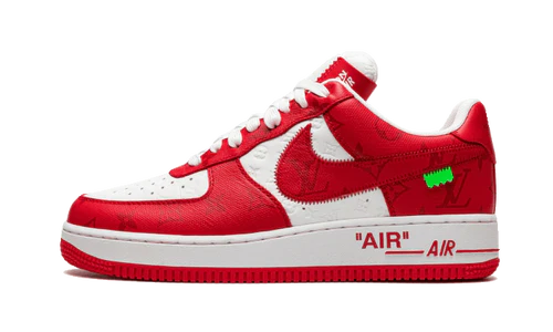 Louis Vuitton Nike Air Force 1 Low By Virgil Abloh White Red (1A9VA8) | TheSneakerWay