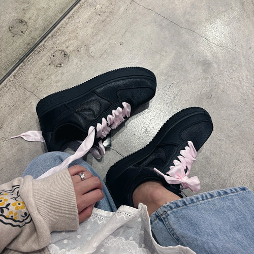 Nike Air Force 1 Low '07 LV8 Black Satin (Women's) (IH2034-010) | TheSneakerWay