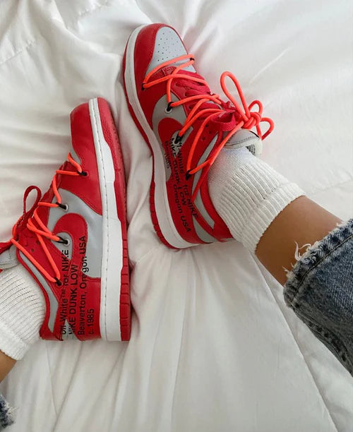 Nike Dunk Low Off-White University Red (CT0856-600) | TheSneakerWay