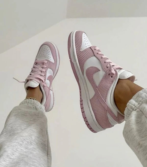 Nike Dunk Low Pink Corduroy (Women's) (FN7167-100) | TheSneakerWay