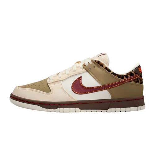 Nike Dunk Low Retro Khaki Team Red Pearl White (Women's)