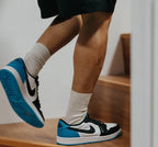 Jordan 1 Retro Low OG Black Dark Powder Blue (CZ0790-104) | TheSneakerWay