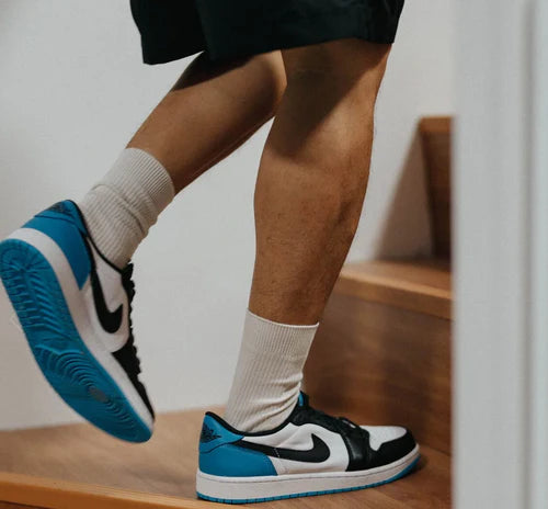 Jordan 1 Retro Low OG Black Dark Powder Blue (CZ0790-104) | TheSneakerWay