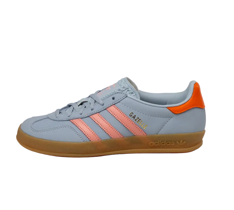 adidas Gazelle Indoor Wonder Blue Solar Orange Gum (Women's)