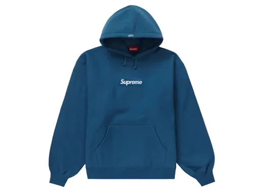 Supreme Box Logo Hooded Sweatshirt (FW23) Blue (SUPREME-BOX) | TheSneakerWay