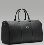 Jordan Monogram Leather Duffle Bag Black