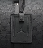 Jordan Monogram Leather Duffle Bag Black