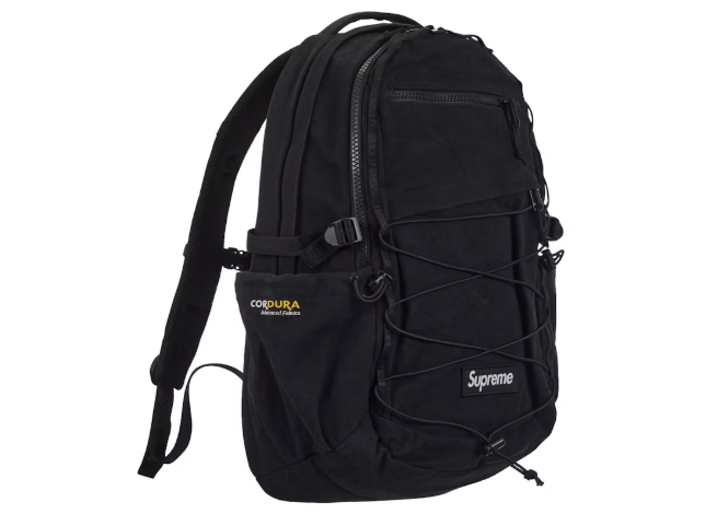 Supreme Logo Backpack (SS25) Black