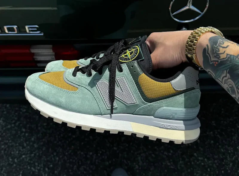 New Balance 574 Legacy Stone Island Light Green (U574LGTN) | TheSneakerWay