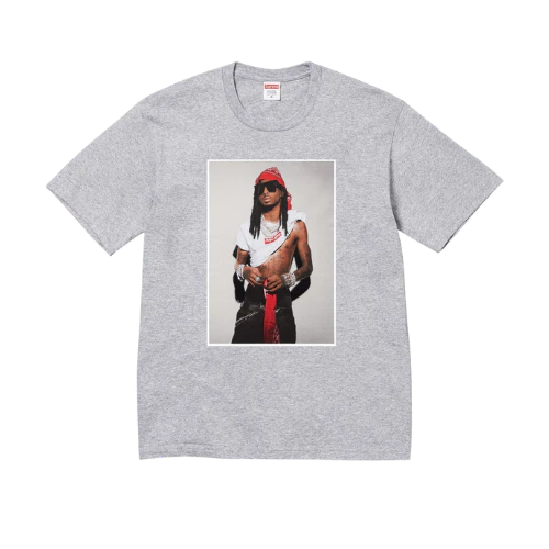 Supreme Playboi Carti Tee Heather Grey (SUPREME-PLAYBOI) | TheSneakerWay