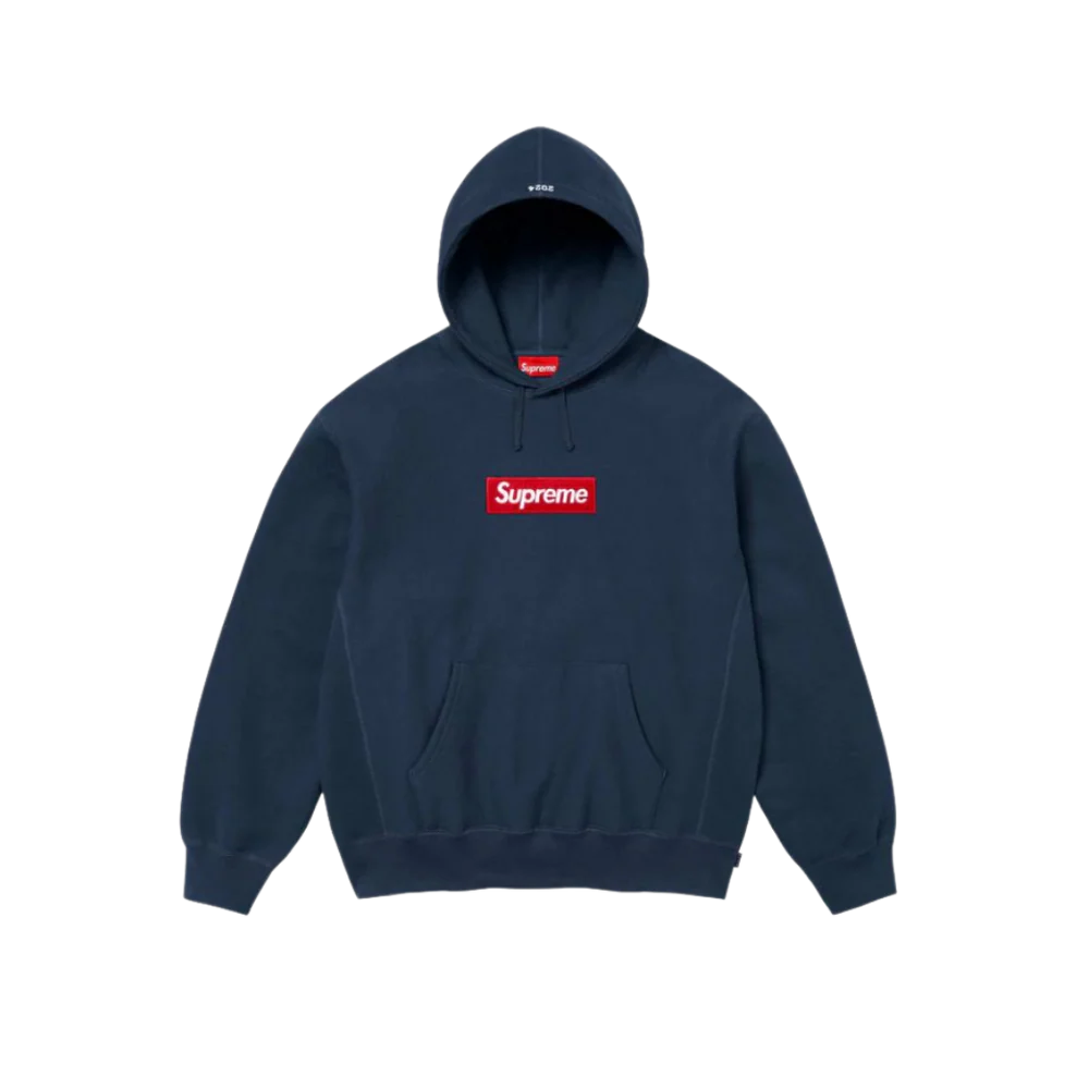 Supreme Box Logo Hooded Sweatshirt Sweatshirt (FW24) Navy