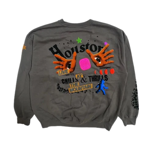 Travis Scott Houston Crewneck Grey (TRAVIS-SCOTT) | TheSneakerWay