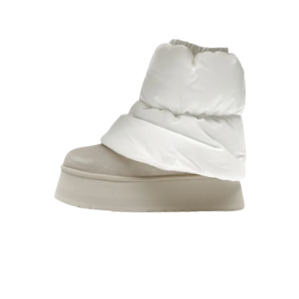 UGG Classic Mini Dipper Puffer Boot White Ceramic (Women's) (1158275-WCRM) | TheSneakerWay