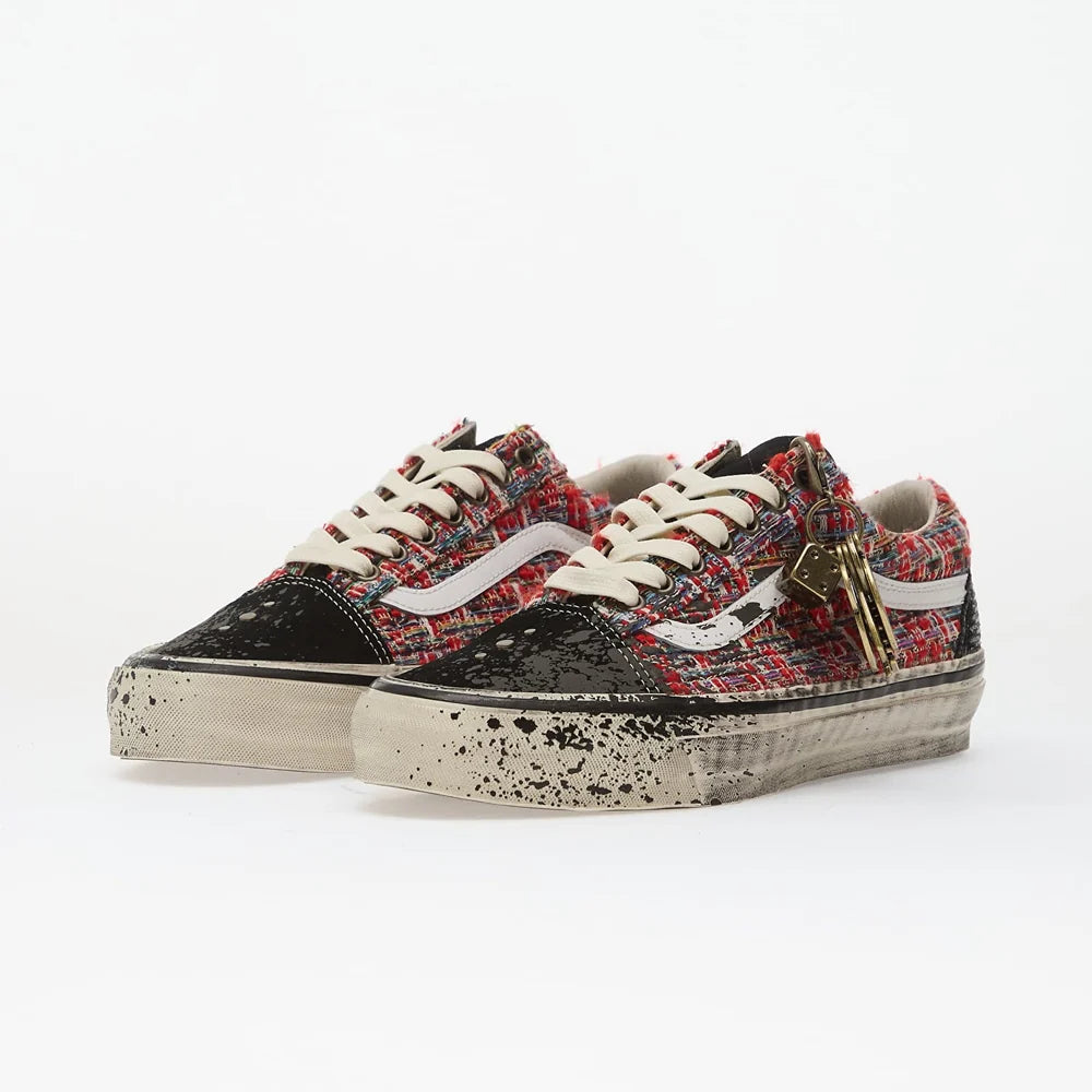Vans Premium Old Skool Charms Red Black