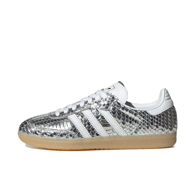 adidas Samba Patent Snakeskin Silver Metallic (Women's)