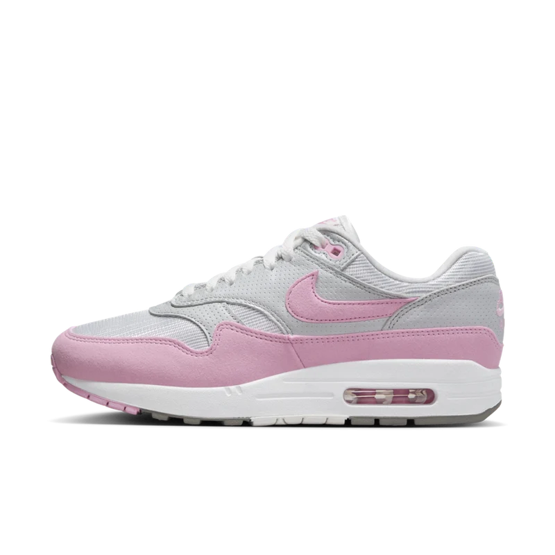 Nike Air Max 1 '87 Metallic Platinum Pink Rise (Women's)