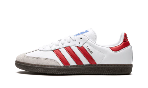 adidas Samba OG White Better Scarlet Shadow Red