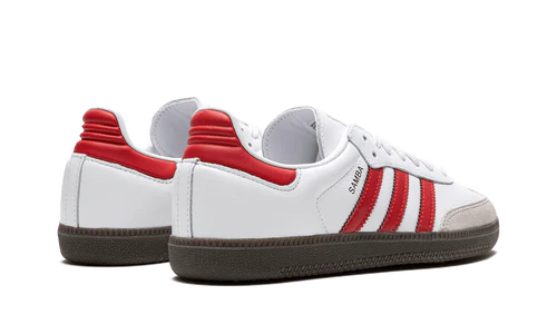 adidas Samba OG White Better Scarlet Shadow Red (JI3201) | TheSneakerWay