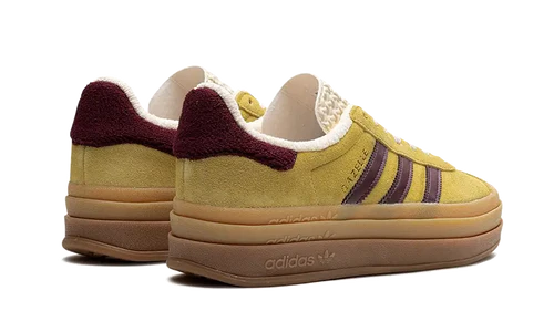 adidas Gazelle Bold Almost Yellow Maroon (Women's) (IF5937) | TheSneakerWay