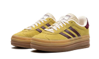 adidas Gazelle Bold Almost Yellow Maroon (Women's) (IF5937) | TheSneakerWay