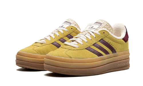 adidas Gazelle Bold Almost Yellow Maroon (Women's) (IF5937) | TheSneakerWay