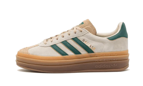 adidas Gazelle Bold Magic Beige Collegiate Green (Women's)