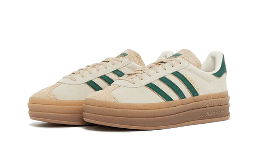 adidas Gazelle Bold Magic Beige Collegiate Green (Women's) (ID7056) | TheSneakerWay
