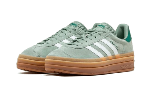adidas Gazelle Bold Silver Green Gum (Womens) (ID6998) | TheSneakerWay