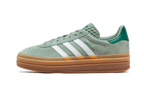 adidas Gazelle Bold Silver Green Gum (Womens) (ID6998) | TheSneakerWay