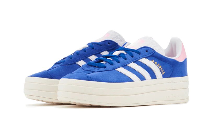 adidas Gazelle Bold True Pink Semi Lucid Blue (Women's) (HQ6894) | TheSneakerWay