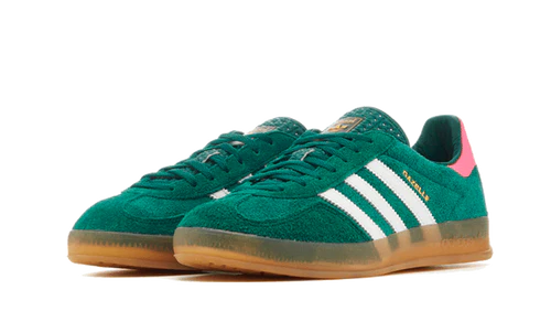 adidas Gazelle Indoor Collegiate Green Lucid Pink (Women's) (IG5929) | TheSneakerWay