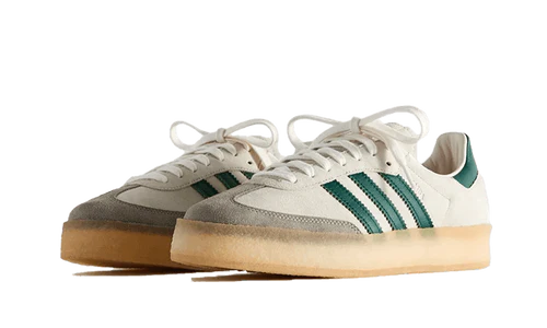 adidas Clarks 8th Street Samba by Ronnie Fieg Chalk White Green (ID7297) | TheSneakerWay
